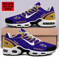 [SPECIAL OFFER] NEW CUSTOMIZED NFL28 BTR BALTIMORE RAVENS AIR MAX PLUS SNEAKERS