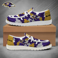 [SPECIAL OFFER] NEW CUSTOMIZED NFL28 BTR BALTIMORE RAVENS LOAFER SHOES