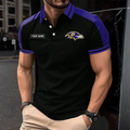 [SPECIAL OFFER] NEW CUSTOMIZED NFL28 BTR BALTIMORE RAVENS POLO SHIRT