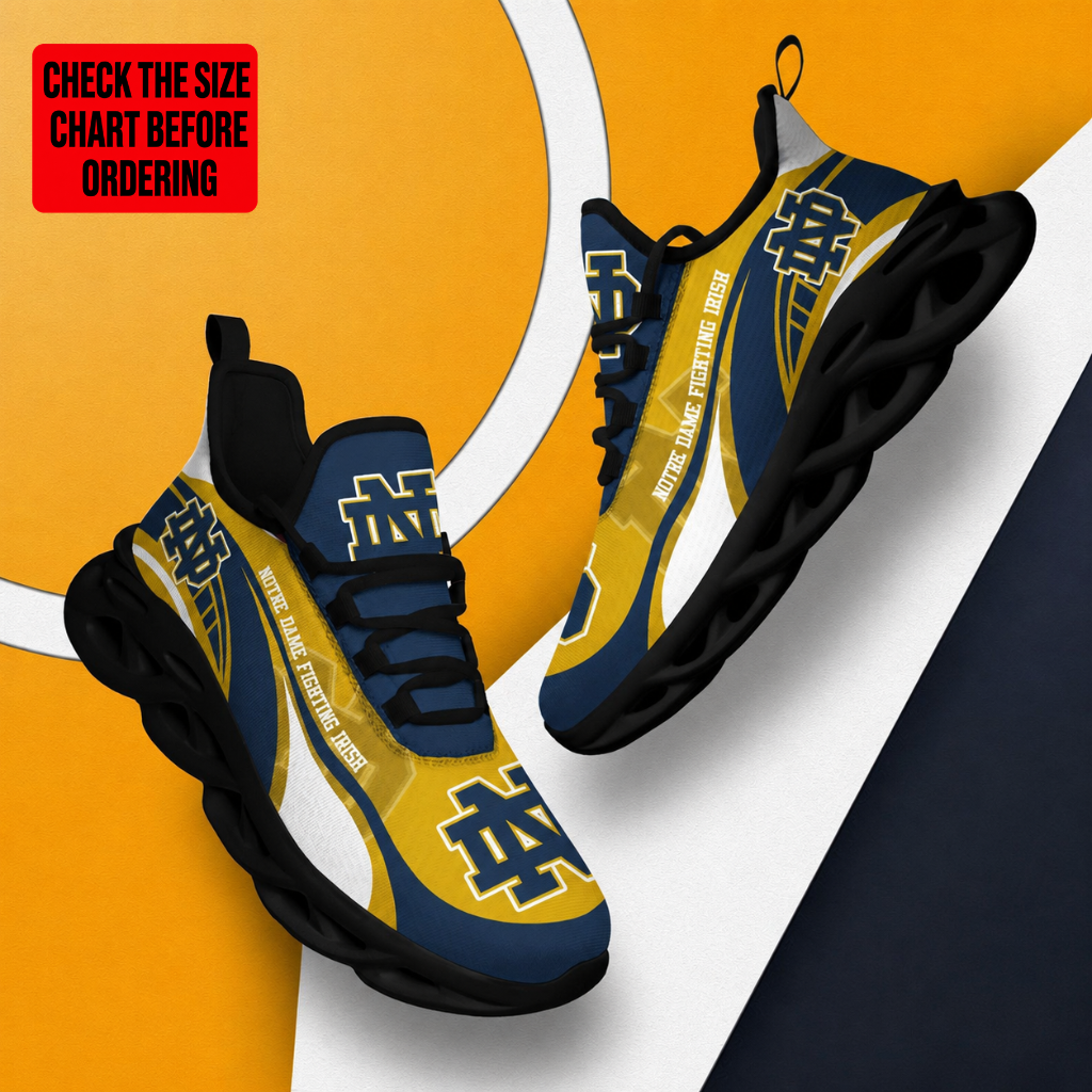[FAN FAVORITE] NEW CUSTOMIZED NCAA FBS28 NFI NOTRE DAME FIGHTING IRISH CLUNKY SNEAKERS
