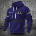 [SPECIAL OFFER] NEW CUSTOMIZED NFL28 BTR BALTIMORE RAVENS UNISEX HOODED SWEATSHIRT