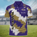 [SPECIAL OFFER] NEW CUSTOMIZED NFL28 BTR BALTIMORE RAVENS MULTICOLOR POLO SHIRT