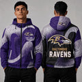 [SPECIAL OFFER] NEW CUSTOMIZED NFL28 BTR BALTIMORE RAVENS WINDBREAKER JACKET