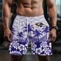 [SPECIAL OFFER] NEW CUSTOMIZED NFL28 BTR BALTIMORE RAVENS SHORT PANTS