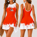 [SPECIAL OFFER] NEW CUSTOMIZED NFL29 CLB CLEVELAND BROWNS WOMEN'S SUMMER SKORT DRESS