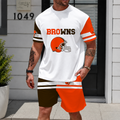[SPECIAL OFFER] NEWCUSTOMIZED NFL29 CLB CLEVELAND BROWNS UNISEX T-SHIRT & SHORTS SET