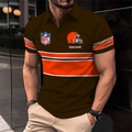 [SPECIAL OFFER] NEW CUSTOMIZED NFL29 CLB CLEVELAND BROWNS POLO SHIRT