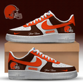 [SPECIAL OFFER] NEW CUSTOMIZED NFL29 CLB CLEVELAND BROWNS AF1 SNEAKERS