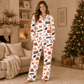 [SPECIAL OFFER] NEW CUSTOMIZED NFL29 CLB CLEVELAND BROWNS HALLOWEEN LONG PAJAMAS SET