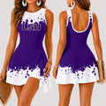 [FAN FAVORITE] NEW CUSTOMIZED NCAA FBS29 LST LSU TIGERS WOMEN'S SUMMER SKORT DRESS