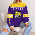[FAN FAVORITE] NEW CUSTOMIZED NCAA FBS29 LST LSU TIGERS UNISEX SWEATSHIRT
