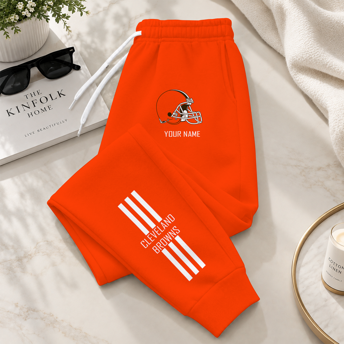 [SPECIAL OFFER] NEW CUSTOMIZED NFL29 CLB CLEVELAND BROWNS SWEATPANTS