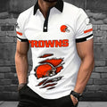 [SPECIAL OFFER] NEW CUSTOMIZED NFL29 CLB CLEVELAND KHAKIS POLO SHIRT