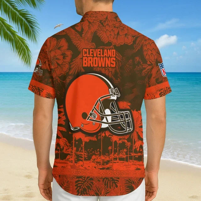 [SPECIAL OFFER] NEW CUSTOMIZED NFL29 CLB CLEVELAND BROWNS UNISEX HAWAIIAN SHIRT