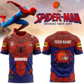 [SPECIAL OFFER] NEW CUSTOMIZED NFL29 CLB CLEVELAND BROWNS x SPIDER T-SHIRT, HOODIE & ZIP HOODIE