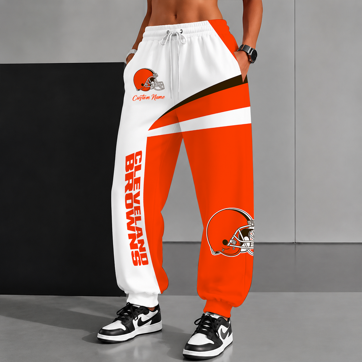 [SPECIAL OFFER] NEW CUSTOMIZED NFL29 CLB CLEVELAND BROWNS SWEATPANTS