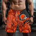 [SPECIAL OFFER] NEW CUSTOMIZED NFL29 CLB CLEVELAND BROWNS SHORT PANTS