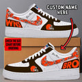[SPECIAL OFFER] NEW CUSTOMIZED NFL29 CLB CLEVELAND BROWNS AF1 SNEAKERS