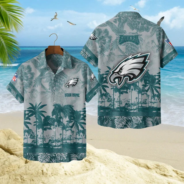 [SPECIAL OFFER] NEW CUSTOMIZED NFL02 PPE PHILADELPHIA EAGLES UNISEX HAWAIIAN SHIRT