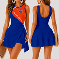 [FAN FAVORITE] NEW CUSTOMIZED NCAA FBS30 FLG FLORIDA GATORS WOMEN'S SUMMER SKORT DRESS