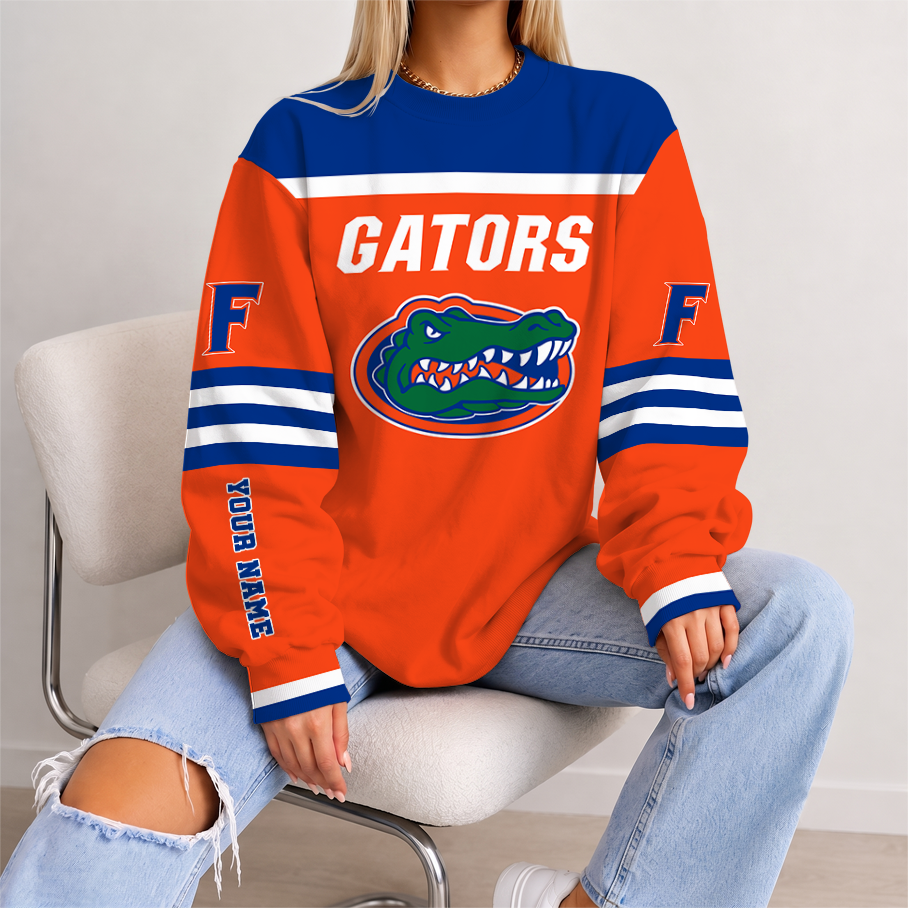 [FAN FAVORITE] NEW CUSTOMIZED NCAA FBS30 FLG FLORIDA GATORS UNISEX SWEATSHIRT