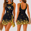 [SPECIAL OFFER] NEW CUSTOMIZED NFL30 JSJ JACKSONVILLE JAGUARS WOMEN'S SUMMER SKORT DRESS
