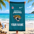 [SPECIAL OFFER] NEW CUSTOMIZED NFL30 JSJ JACKSONVILLE JAGUARS BEACH TOWEL