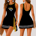 [SPECIAL OFFER] NEW CUSTOMIZED NFL30 JSJ JACKSONVILLE JAGUARS WOMEN'S SUMMER SKORT DRESS