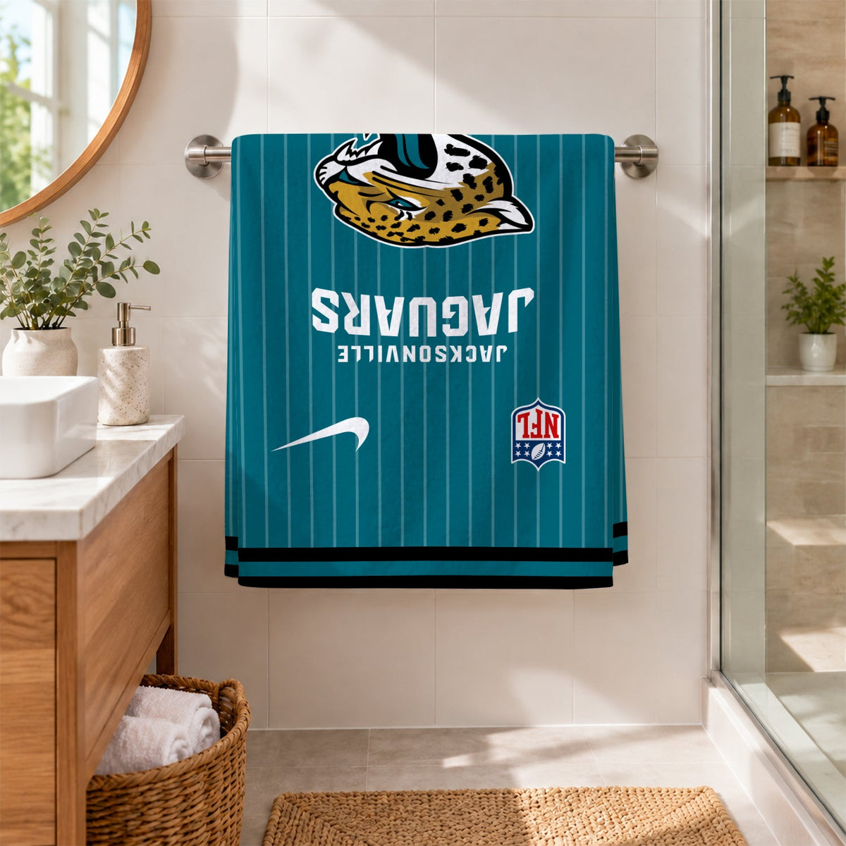 [SPECIAL OFFER] NEW CUSTOMIZED NFL30 JSJ JACKSONVILLE JAGUARS BEACH TOWEL