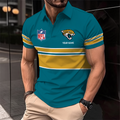 [SPECIAL OFFER] NEW CUSTOMIZED NFL30 JSJ JACKSONVILLE JAGUARS POLO SHIRT