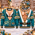 [SPECIAL OFFER] NEW CUSTOMIZED NFL30 JSJ JACKSONVILLE JAGUARS CHRISTMAS UNISEX SWEATSHIRT