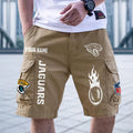 [SPECIAL OFFER] NEW CUSTOMIZED NFL30 JSJ JACKSONVILLE JAGUARS CARGO SHORTS