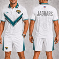 [SPECIAL OFFER] NEW CUSTOMIZED NFL30 JSJ JACKSONVILLE JAGUARS POLO SHIRT & SHORT PANTS
