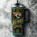 [SPECIAL OFFER] NEW CUSTOMIZED NFL30 JSJ JACKSONVILLE JAGUARS HALLOWEEN  40OZ TUMBLER