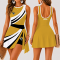 [SPECIAL OFFER] NEW CUSTOMIZED NFL30 JSJ JACKSONVILLE JAGUARS WOMEN'S SUMMER SKORT DRESS