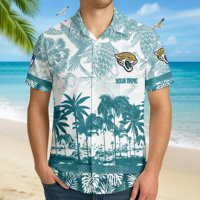 [SPECIAL OFFER] NEW CUSTOMIZED NFL30 JSJ JACKSONVILLE JAGUARS UNISEX HAWAIIAN SHIRT