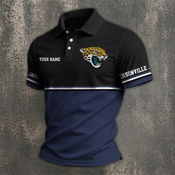 [SPECIAL OFFER] NEW CUSTOMIZED NFL30 JSJ JACKSONVILLE JAGUARS POLO SHIRT