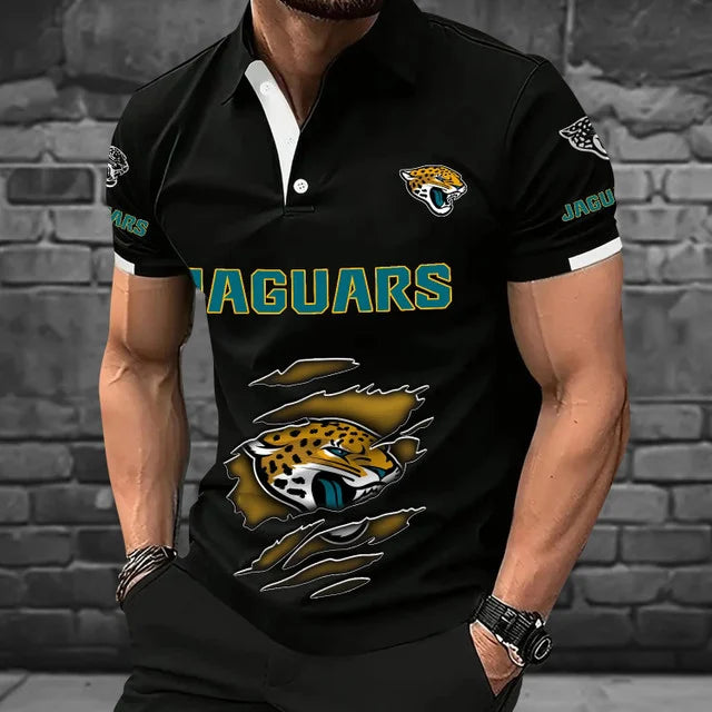 [SPECIAL OFFER] NEW CUSTOMIZED NFL30 JSJ JACKSONVILLE JAGUARS POLO SHIRT