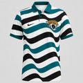 [SPECIAL OFFER] NEW CUSTOMIZED NFL30 JSJ JACKSONVILLE JAGUARS STRIPED POLO SHIRT