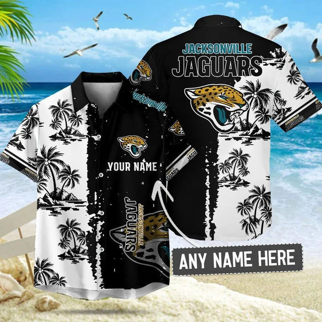 [SPECIAL OFFER] NEW CUSTOMIZED NFL30 JSJ JACKSONVILLE JAGUARS UNISEX HAWAIIAN SHIRT & SHORTS SET