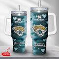 [SPECIAL OFFER] NEW CUSTOMIZED NFL30 JSJ JACKSONVILLE JAGUARS HALLOWEEN  40OZ TUMBLER