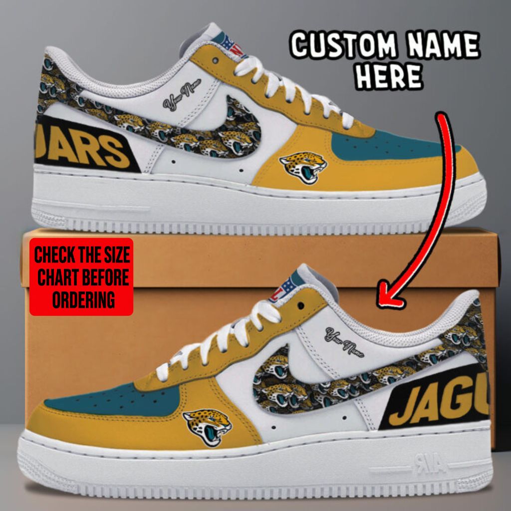 [SPECIAL OFFER] NEW CUSTOMIZED NFL30 JSJ JACKSONVILLE JAGUARS AF1 SNEAKERS