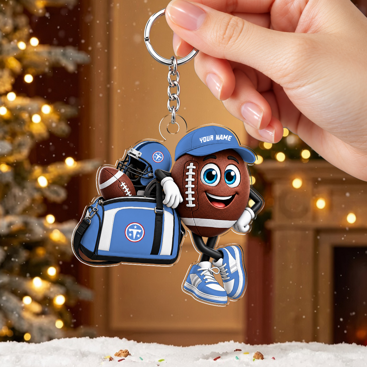 [SPECIAL OFFER] NEW CUSTOMIZED NFL31 TST TENNESSEE TITANS ACRYLIC KEYCHAIN