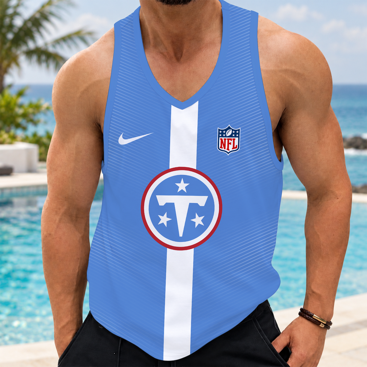 [SPECIAL OFFER] NEW CUSTOMIZED NFL31 TST TENNESSEE TITANS UNISEX TANK TOP