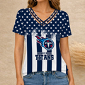 [SPECIAL OFFER] NEW CUSTOMIZED NFL31 TST TENNESSEE TITANS V-NECK SHIRT