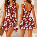 [FAN FAVORITE] NEW CUSTOMIZED NCAA FBS31 OUS OKLAHOMA SOONERS WOMEN'S SUMMER SKORT DRESS