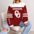 [FAN FAVORITE] NEW CUSTOMIZED NCAA FBS31 OUS OKLAHOMA SOONERS UNISEX SWEATSHIRT