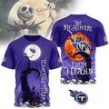 [SPECIAL OFFER] NEW CUSTOMIZED NFL31 TST TENNESSEE TITANS HALLOWEEN THE NIGHTMARE APPAREL