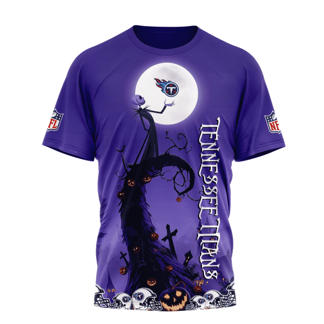 [SPECIAL OFFER] NEW CUSTOMIZED NFL31 TST TENNESSEE TITANS HALLOWEEN THE NIGHTMARE APPAREL