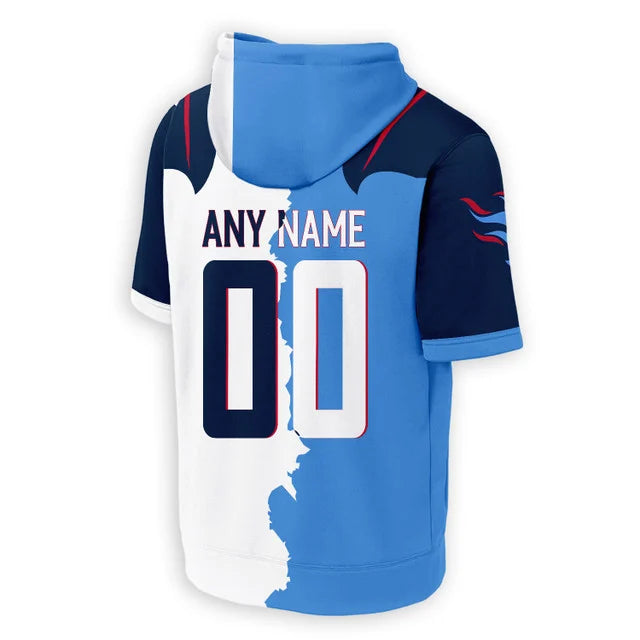 [SPECIAL OFFER] NEW CUSTOMIZED NFL31 TST TENNESSEE TITANS SHORT SLEEVE HOODIE T-SHIRT
